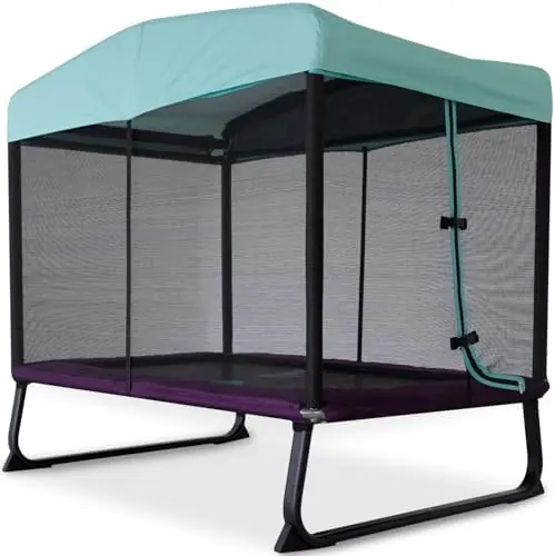 6 x 4' Kids Mini Trampoline - Purple