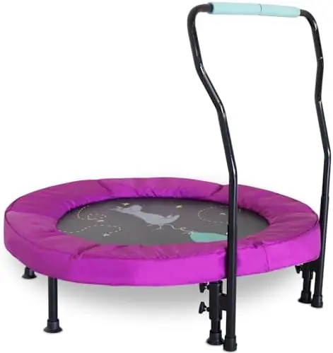 36-Inch Mini Trampoline with Handlebar thumbnail 2