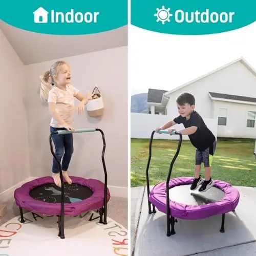 36-Inch Mini Trampoline with Handlebar thumbnail 6