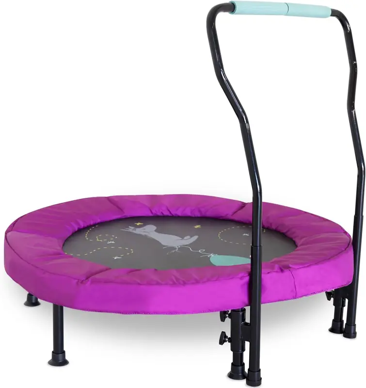 36-Inch Mini Trampoline with Handlebar
