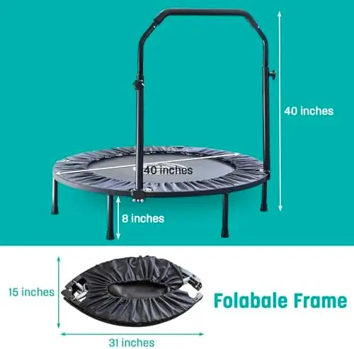 40-Inch Foldable Fitness Rebounder thumbnail 4