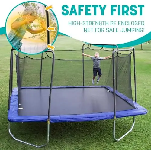 14' Square Trampoline with Enclosure thumbnail 5