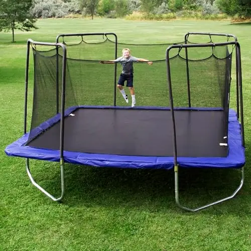 14' Square Trampoline with Enclosure thumbnail 6
